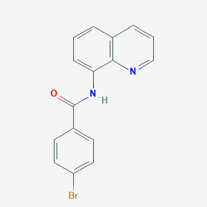 molecular formula C16H11BrN2O B270748 4-bromo-N-(8-quinolinyl)benzamide 
