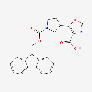 5-[1-(9H-Fluoren-9-ylmethoxycarbonyl)pyrrolidin-3-yl]-1,3-oxazole-4-carboxylic acid