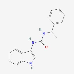 molecular formula C17H17N3O B2707519 1-(1H-indol-3-yl)-3-(1-phenylethyl)urea CAS No. 941987-56-0