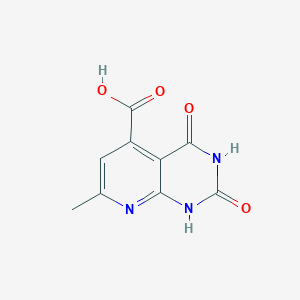 molecular formula C9H7N3O4 B2707522 7-Methyl-2,4-dioxo-1,2,3,4-tetrahydropyrido[2,3-d]pyrimidine-5-carboxylic acid CAS No. 116081-01-7