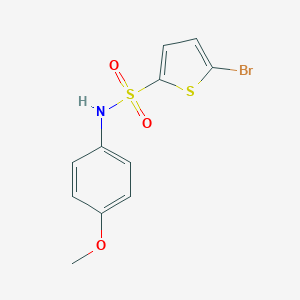 molecular formula C11H10BrNO3S2 B270753 5-bromo-N-(4-methoxyphenyl)thiophene-2-sulfonamide 