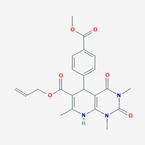 Prop-2-enyl 5-(4-methoxycarbonylphenyl)-1,3,7-trimethyl-2,4-dioxo-5,8-dihydropyrido[2,3-d]pyrimidine-6-carboxylate