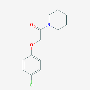 molecular formula C13H16ClNO2 B270755 1-[(4-Chlorophenoxy)acetyl]piperidine 