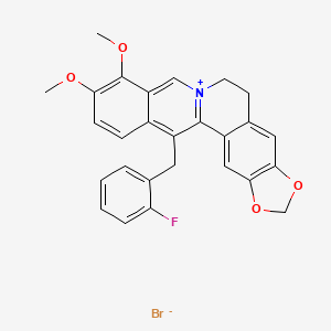 molecular formula C27H23BrFNO4 B2707585 KRN2 bromide CAS No. 1390654-28-0