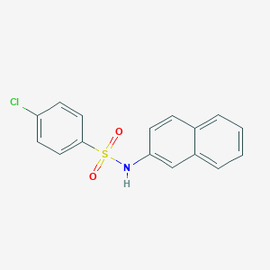 molecular formula C16H12ClNO2S B270759 4-chloro-N-(2-naphthyl)benzenesulfonamide 