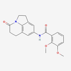 2,3-dimethoxy-N-(4-oxo-2,4,5,6-tetrahydro-1H-pyrrolo[3,2,1-ij]quinolin-8-yl)benzamide