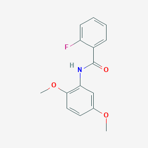 molecular formula C15H14FNO3 B270762 N-(2,5-dimethoxyphenyl)-2-fluorobenzamide 