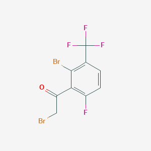 2-Bromo-1-[2-bromo-6-fluoro-3-(trifluoromethyl)phenyl]ethanone