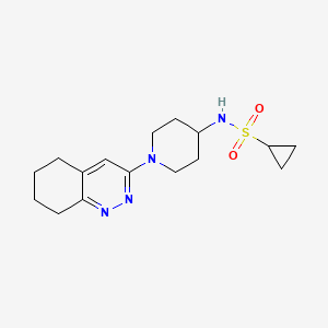 N-(1-(5,6,7,8-tetrahydrocinnolin-3-yl)piperidin-4-yl)cyclopropanesulfonamide