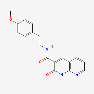 N-(4-methoxyphenethyl)-1-methyl-2-oxo-1,2-dihydro-1,8-naphthyridine-3-carboxamide