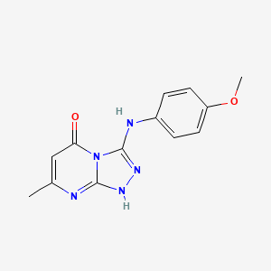 molecular formula C13H13N5O2 B2707733 3-(4-methoxyanilino)-7-methyl-1H-[1,2,4]triazolo[4,3-a]pyrimidin-5-one CAS No. 868214-65-7