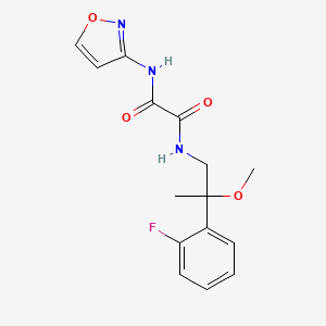 molecular formula C15H16FN3O4 B2707744 N1-(2-(2-fluorophenyl)-2-methoxypropyl)-N2-(isoxazol-3-yl)oxalamide CAS No. 1797900-50-5
