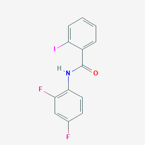 molecular formula C13H8F2INO B2707758 N-(2,4-difluorophenyl)-2-iodobenzamide CAS No. 349110-34-5