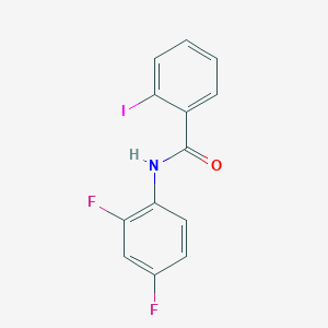 molecular formula C13H8F2INO B2707758 N-(2,4-二氟苯基)-2-碘苯甲酰胺 CAS No. 349110-34-5