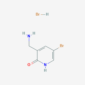 3-(Aminomethyl)-5-bromopyridin-2(1H)-one hydrobromide