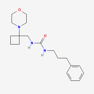1-[(1-Morpholin-4-ylcyclobutyl)methyl]-3-(3-phenylpropyl)urea