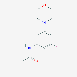 molecular formula C13H15FN2O2 B2707788 N-(3-Fluoro-5-morpholin-4-ylphenyl)prop-2-enamide CAS No. 2176544-53-7