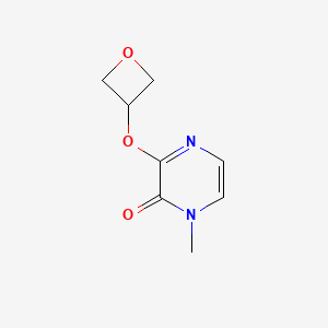 molecular formula C8H10N2O3 B2707792 1-Methyl-3-(oxetan-3-yloxy)-1,2-dihydropyrazin-2-one CAS No. 2200034-49-5