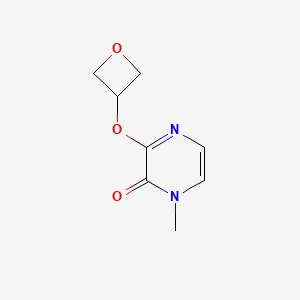 molecular formula C8H10N2O3 B2707792 1-甲基-3-(氧杂环丁烷-3-氧基)-1,2-二氢吡嗪-2-酮 CAS No. 2200034-49-5