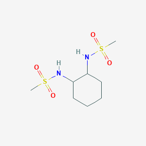 molecular formula C8H18N2O4S2 B2707799 N,N'-Dimesylcyclohexane-1,2-diamine CAS No. 122833-58-3; 1823495-33-5