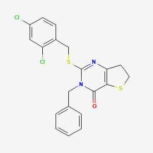 3-benzyl-2-((2,4-dichlorobenzyl)thio)-6,7-dihydrothieno[3,2-d]pyrimidin-4(3H)-one