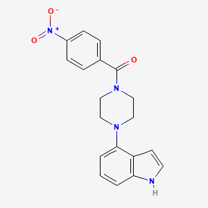 [4-(1H-indol-4-yl)piperazino](4-nitrophenyl)methanone