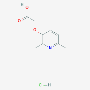 molecular formula C10H14ClNO3 B2707819 [(2-Ethyl-6-methylpyridin-3-yl)oxy]acetic acid hydrochloride CAS No. 125756-86-7