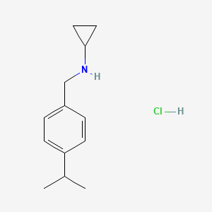 molecular formula C13H20ClN B2707832 N-(4-Isopropylbenzyl)cyclopropanamine hydrochloride CAS No. 1049681-03-9