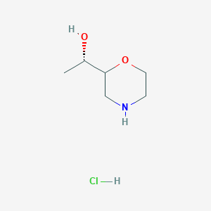 B2707845 (1S)-1-(Morpholin-2-yl)ethan-1-ol hydrochloride CAS No. 2219356-91-7