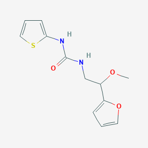 molecular formula C12H14N2O3S B2707866 1-(2-(呋喃-2-基)-2-甲氧基乙基)-3-(噻吩-2-基)脲 CAS No. 1795472-72-8
