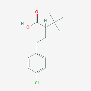 molecular formula C14H19ClO2 B2707867 2-[2-(4-Chlorophenyl)ethyl]-3,3-dimethylbutanoic acid CAS No. 2023870-44-0