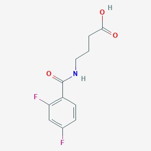 4-[(2,4-Difluorophenyl)formamido]butanoic acid