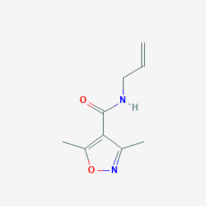 molecular formula C9H12N2O2 B2707880 N-烯丙基-3,5-二甲基-4-异噁唑酰胺 CAS No. 90437-46-0