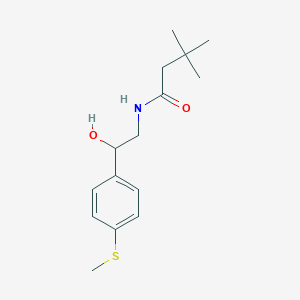 N-(2-hydroxy-2-(4-(methylthio)phenyl)ethyl)-3,3-dimethylbutanamide
