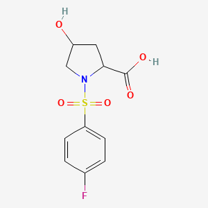 1-(4-Fluorobenzenesulfonyl)-4-hydroxypyrrolidine-2-carboxylic acid