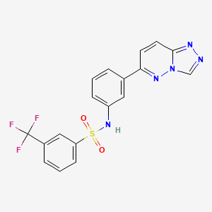 N-(3-([1,2,4]triazolo[4,3-b]pyridazin-6-yl)phenyl)-3-(trifluoromethyl)benzenesulfonamide