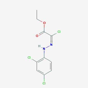 molecular formula C10H9Cl3N2O2 B270789 2-(2,4-Dichlorophenyl)hydrazonochloroacetic acid ethyl ester 