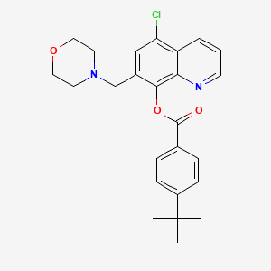 5-Chloro-7-(morpholinomethyl)quinolin-8-yl 4-(tert-butyl)benzoate