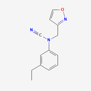 N-cyano-3-ethyl-N-[(1,2-oxazol-3-yl)methyl]aniline