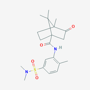 N-{5-[(dimethylamino)sulfonyl]-2-methylphenyl}-4,7,7-trimethyl-3-oxobicyclo[2.2.1]heptane-1-carboxamide