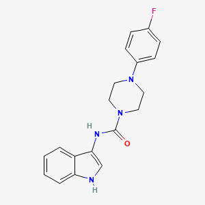 molecular formula C19H19FN4O B2707903 4-(4-fluorophenyl)-N-(1H-indol-3-yl)piperazine-1-carboxamide CAS No. 941968-41-8