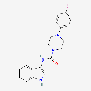 molecular formula C19H19FN4O B2707903 4-(4-氟苯基)-N-(1H-吲哚-3-基)哌嗪-1-羧酰胺 CAS No. 941968-41-8