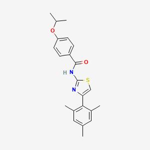 4-isopropoxy-N-(4-mesitylthiazol-2-yl)benzamide