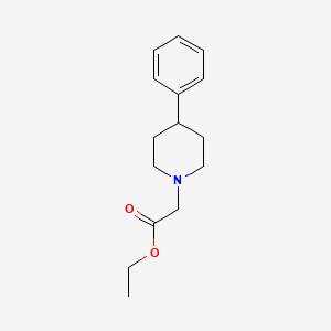 molecular formula C15H21NO2 B2707908 Ethyl 2-(4-phenylpiperidino)acetate CAS No. 84864-27-7