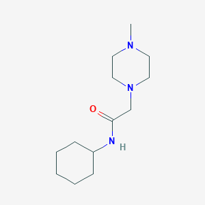molecular formula C13H25N3O B270792 N-cyclohexyl-2-(4-methylpiperazin-1-yl)acetamide 