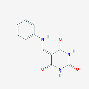 molecular formula C11H9N3O3 B270793 5-(anilinomethylidene)-1,3-diazinane-2,4,6-trione 