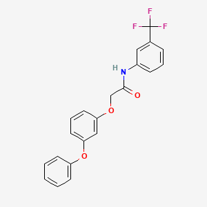 2-(3-phenoxyphenoxy)-N-[3-(trifluoromethyl)phenyl]acetamide