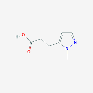 molecular formula C7H10N2O2 B2707944 3-(1-methyl-1H-pyrazol-5-yl)propanoic acid CAS No. 796845-50-6