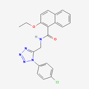 N-((1-(4-chlorophenyl)-1H-tetrazol-5-yl)methyl)-2-ethoxy-1-naphthamide