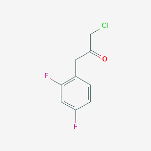 molecular formula C9H7ClF2O B2707947 3-氯-1-(2,4-二氟苯基)丙酮 CAS No. 1514347-64-8
